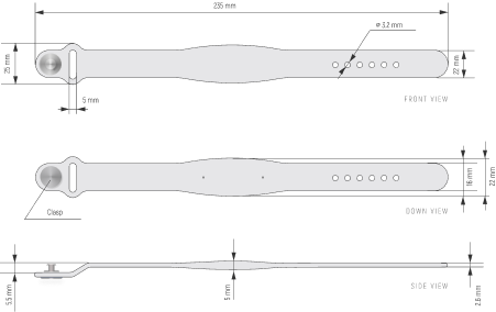Scheme Plain RFID-wristband