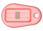 RFID key fob CARAMEL