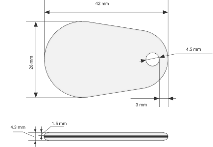 Scheme RFID key fob