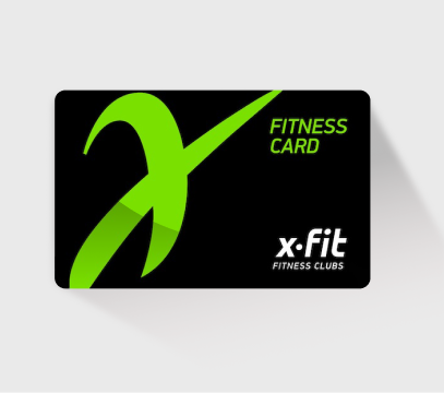 Club plastic RFID cards subscriptions with a chip for fitness clubs and gyms X-FIT