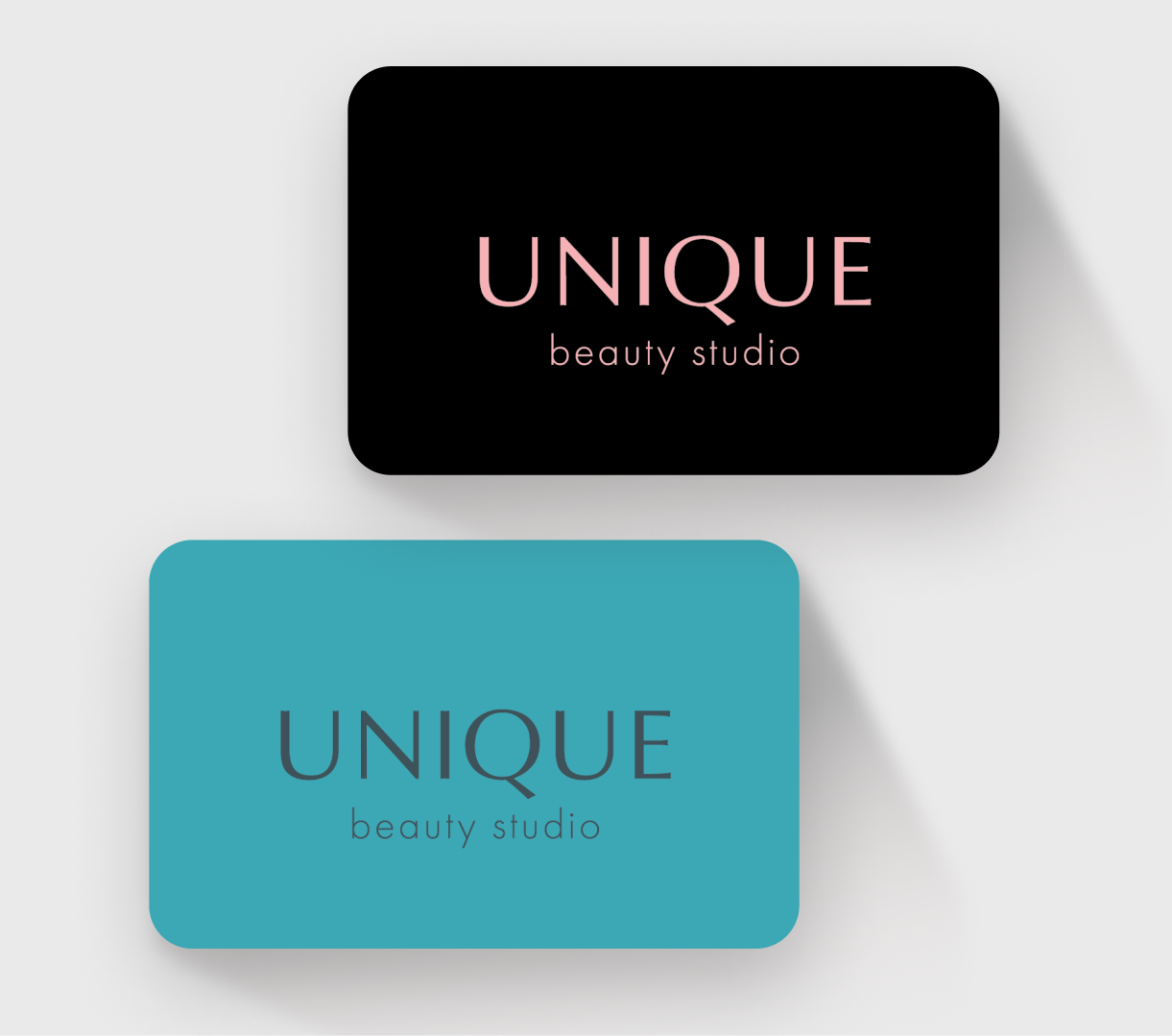 Club RFID cards with corporate design for beauty salons UNIQUE
