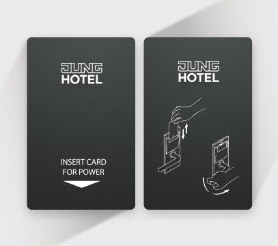 Contactless key cards for hotels JUNG Hotel