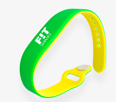 Contactless silicone RFID wristband for ACS FIT service