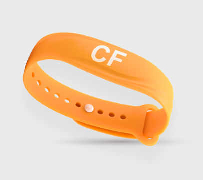 RFID silicone wristband with company logo CF